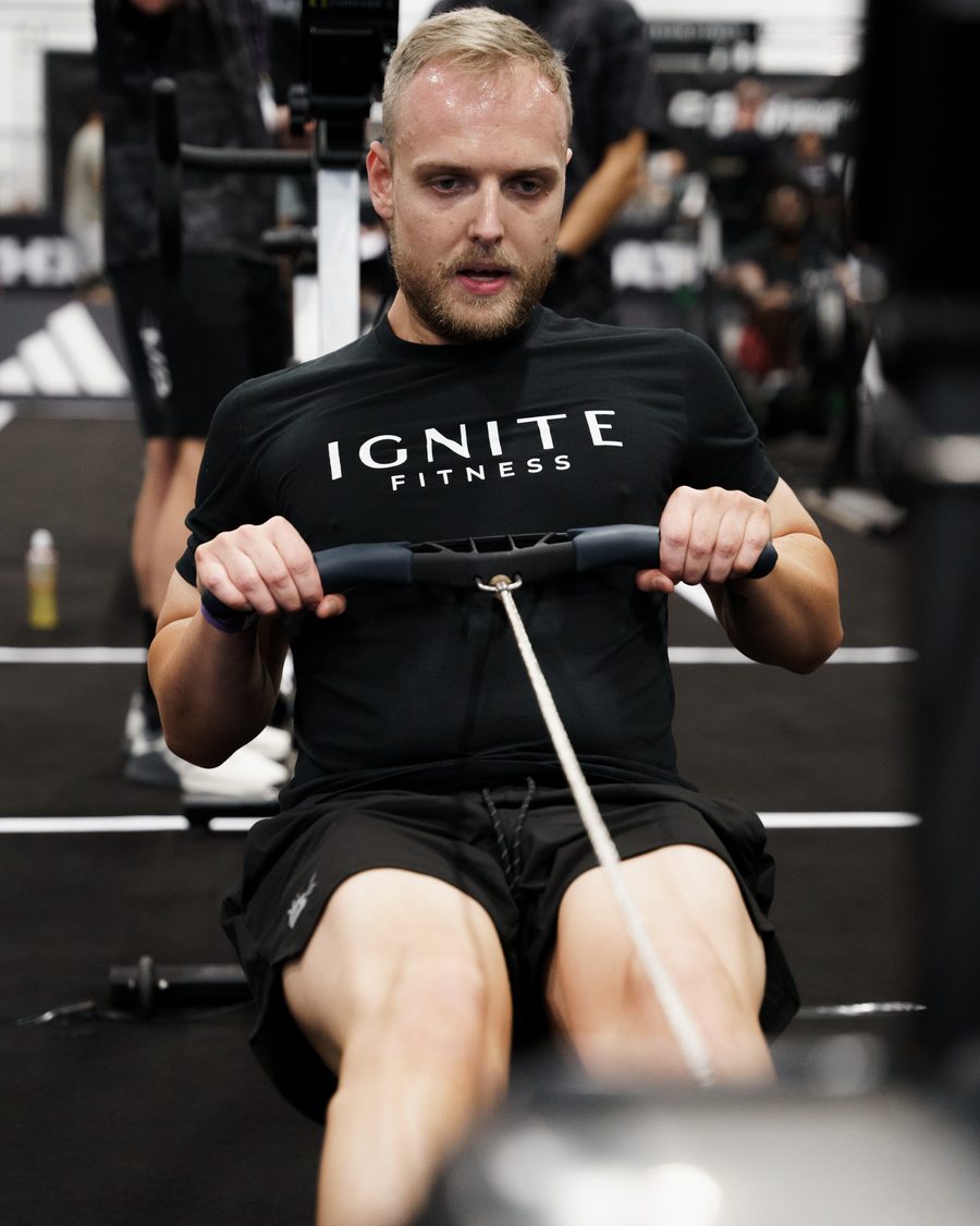 Luke Robinson, personal trainer in Cuckfield, training